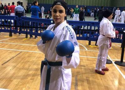 بهمنیار برای کسب مدال برنز کوشش می نماید، سارا سومین المپیکی کاراته